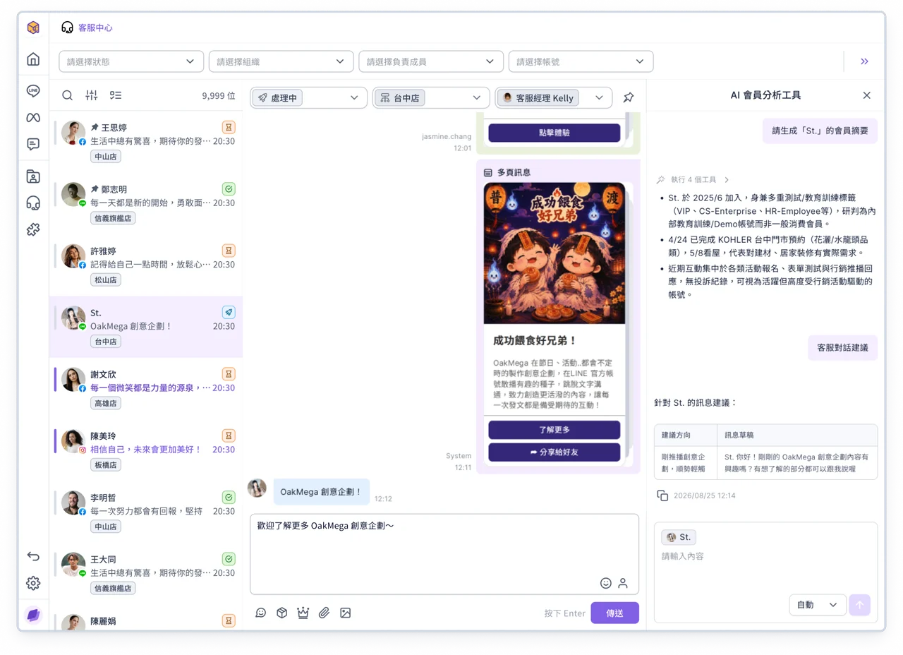 會員小卡 AI 分析 Modal